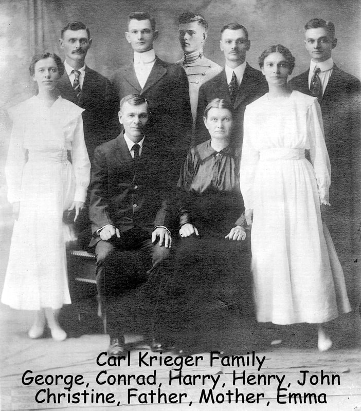 Carl Krieger family about 1918. 