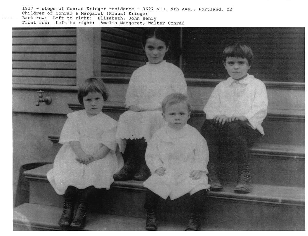 Conrad Krieger children in 1917