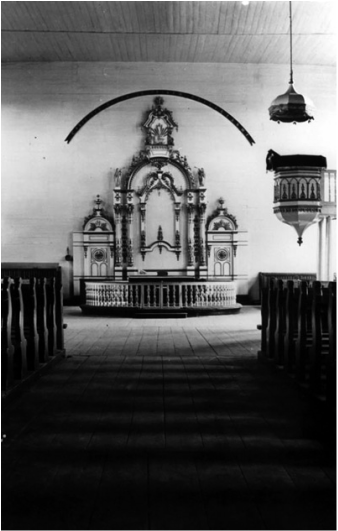 Interior of Norka Church in 1912