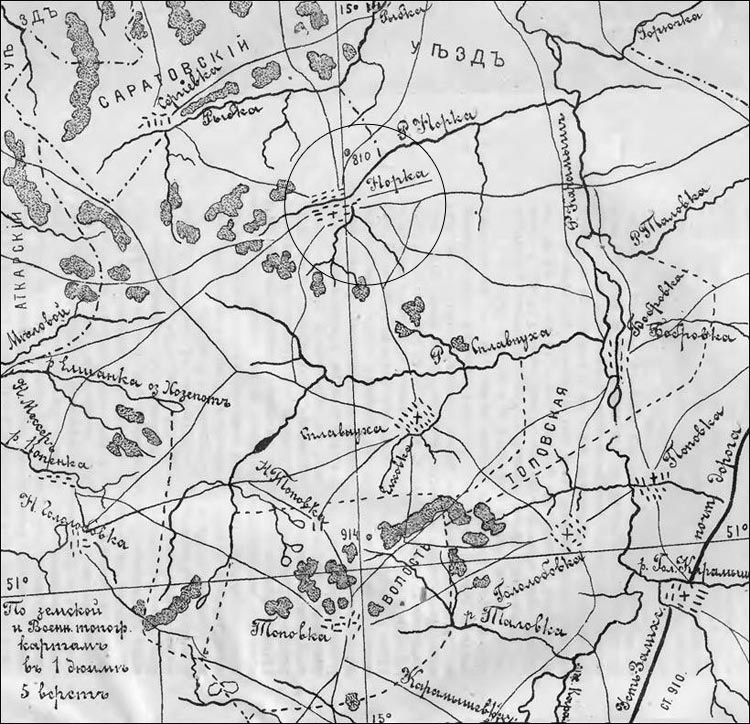 Map of Norka 1898