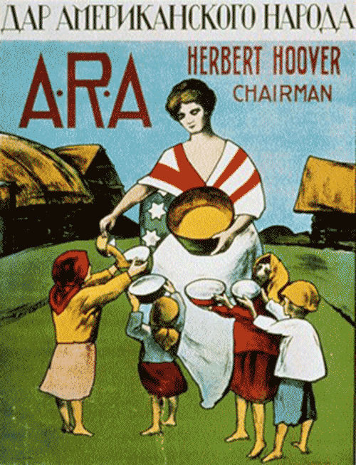 Poster of the American Relief Administration in Russia.