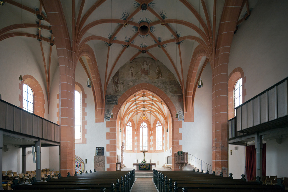 Interior of the Marienkirche in Büdingen. 