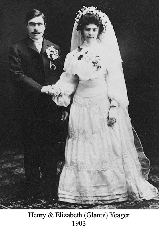 Henry & Elizabeth (Glantz) Yeager Wedding 1903