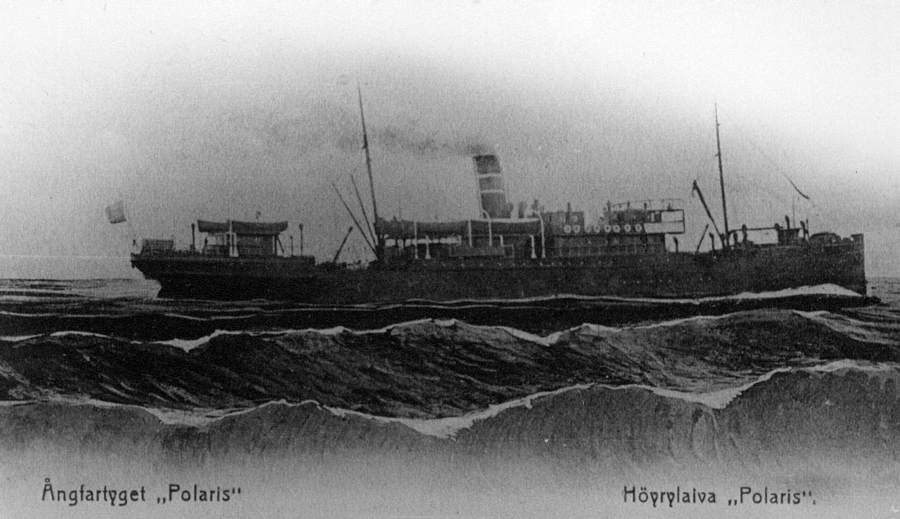 The steamship Polaris. Photograph courtesy of The Hanko Museum.
