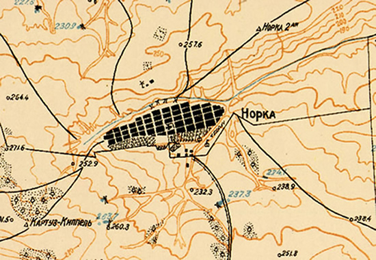 Contour map of Norka 1935
