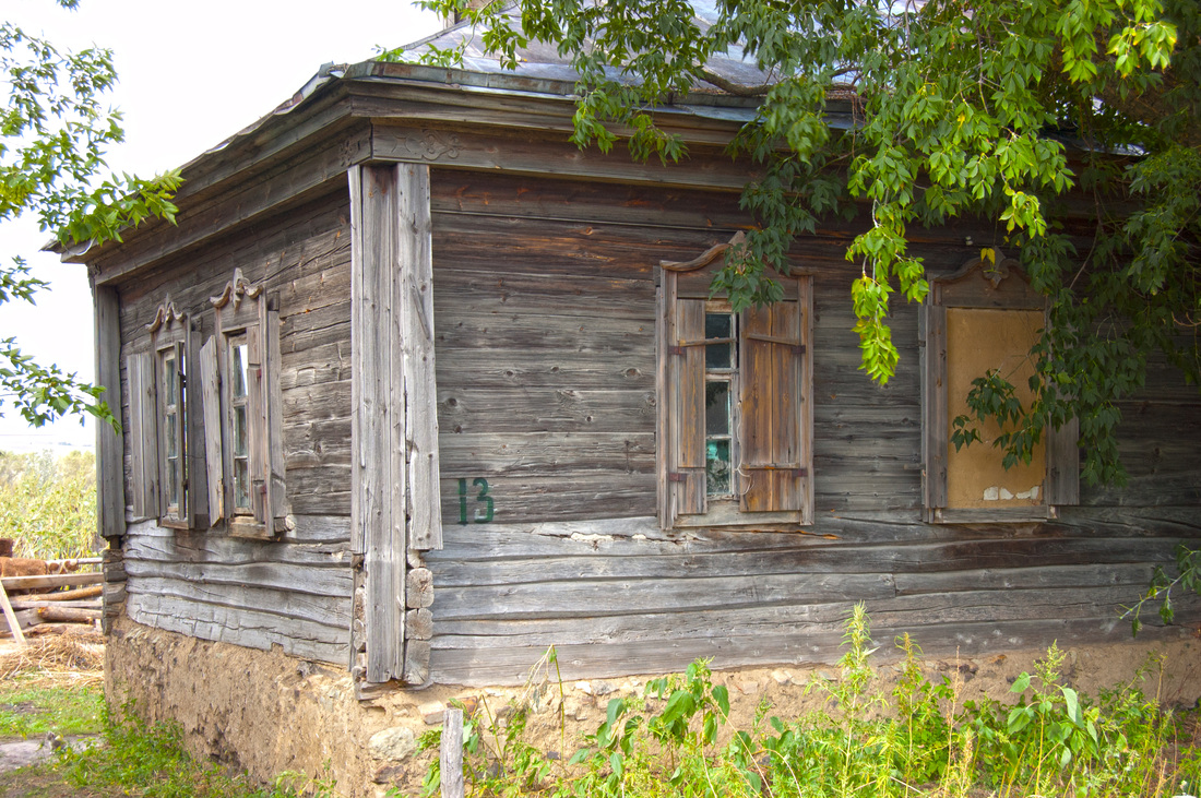 Wood house in Norka, Russia