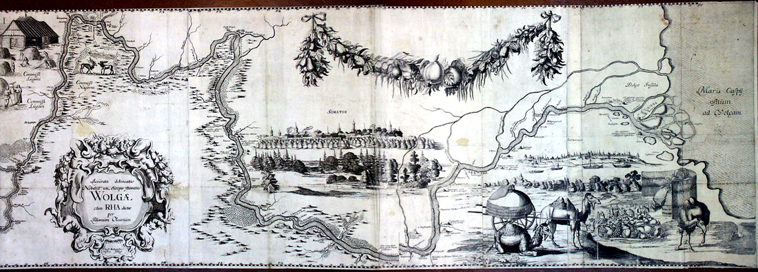 Volga River Map 1662