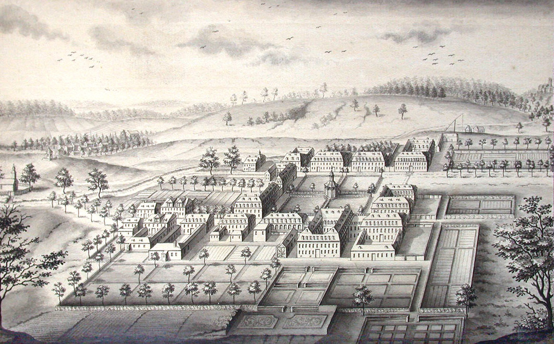 The Herrnhaag as it looked in 1745. Source: Wikimedia Commons.
