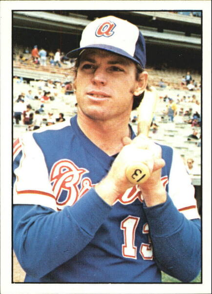 1976 SSPC Atlanta Braves Baseball Card featuring Bob Beall.
